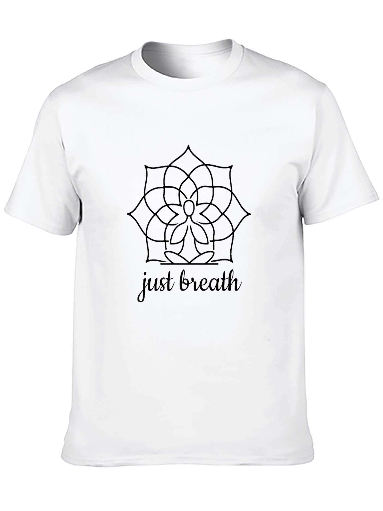 Just Breathe Graphic Tee - Black
