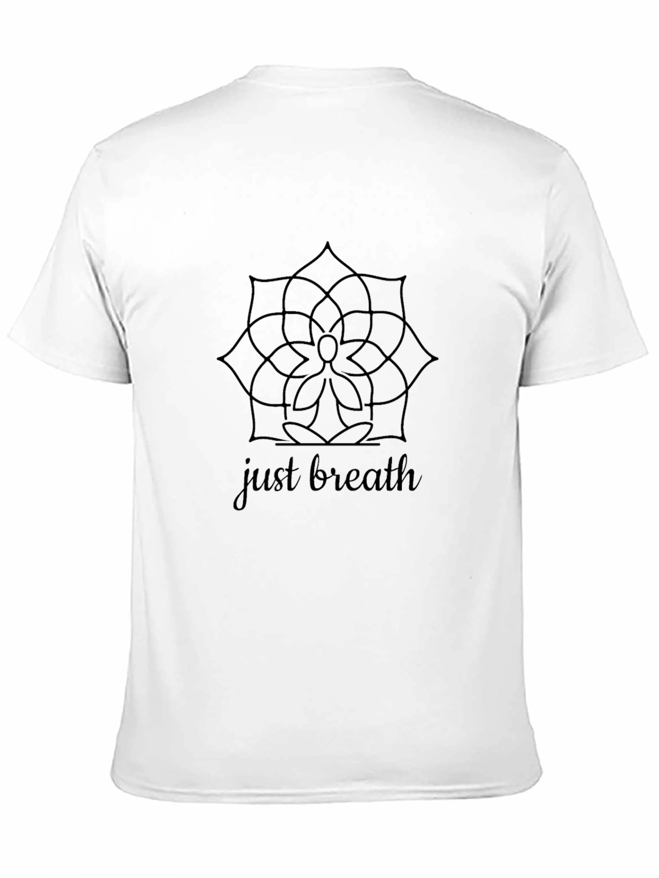 Just Breathe Graphic Tee - Black