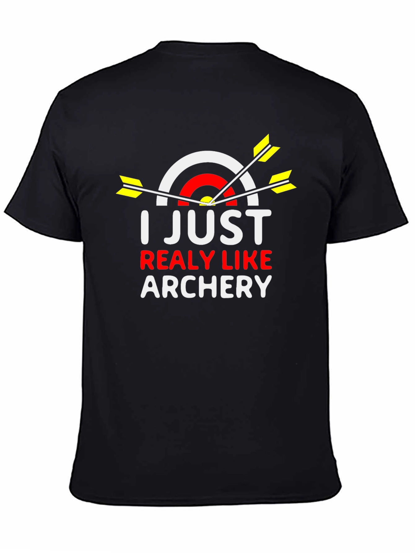I Just Really Like Archery Black T-Shirt