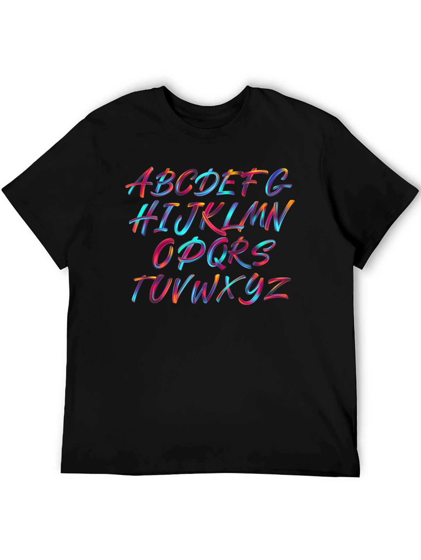 Colorful Alphabet Brushstroke T-Shirt