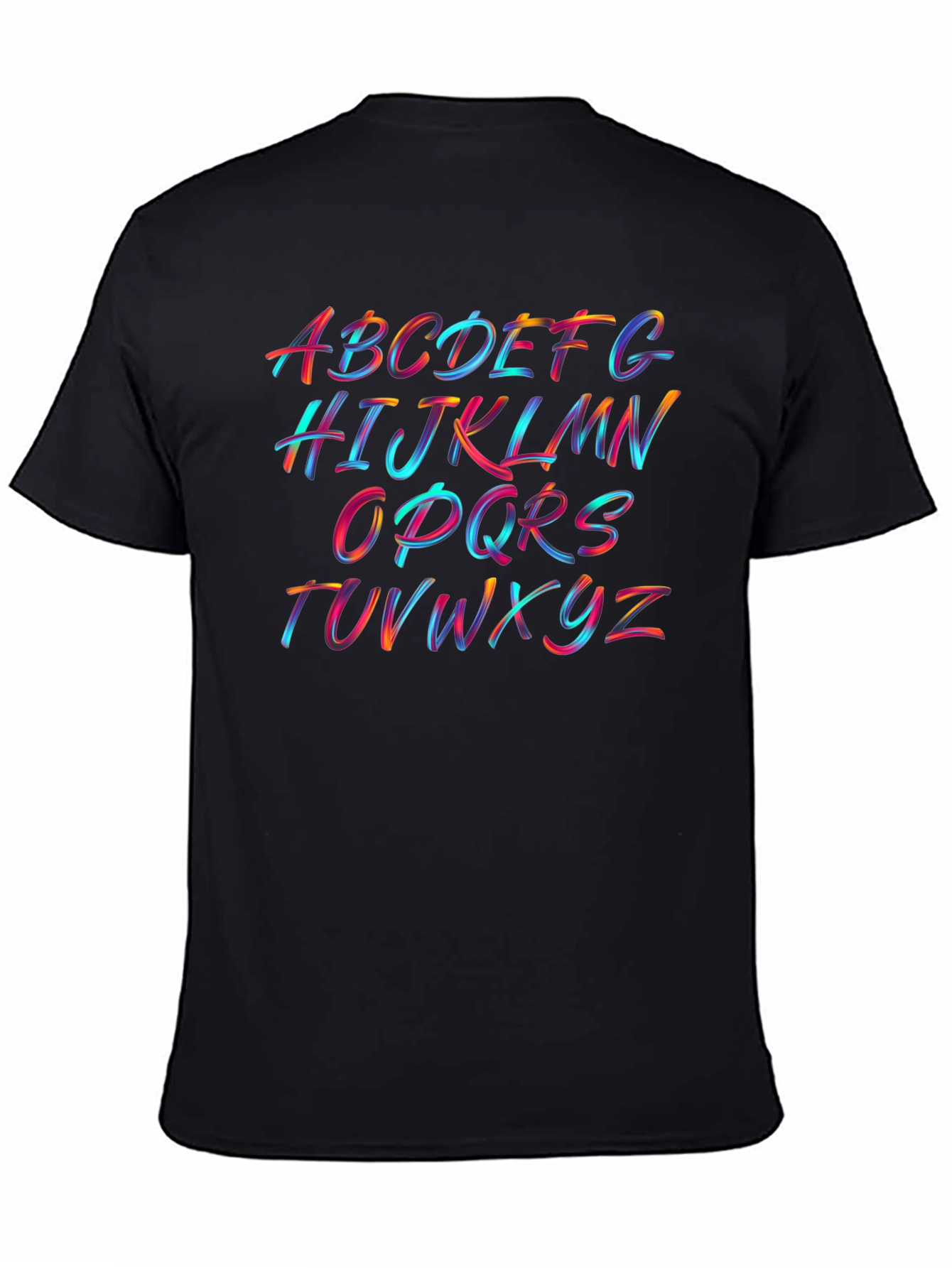 Colorful Alphabet Brushstroke T-Shirt