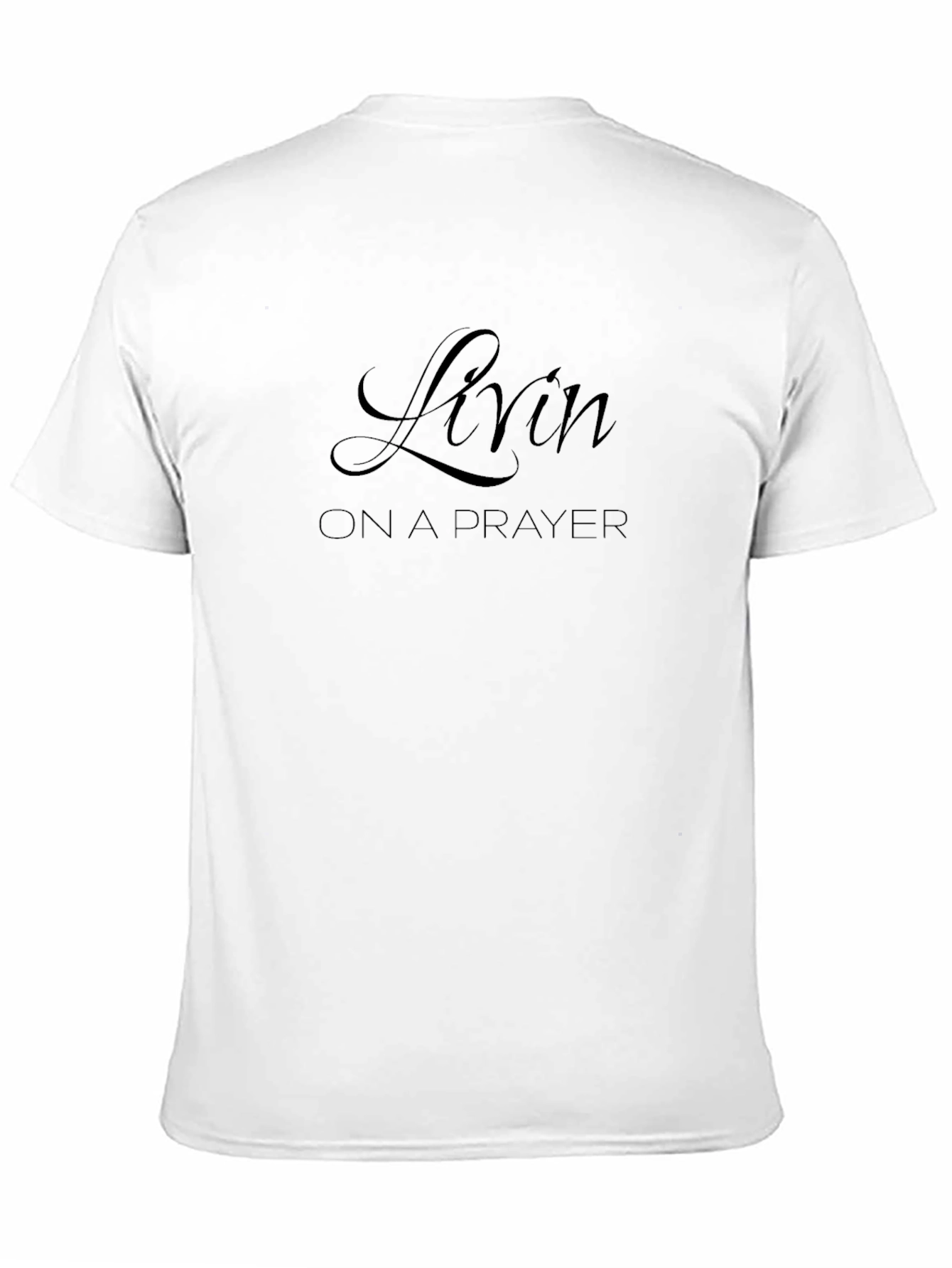 Livin on a Prayer Black Graphic Tee