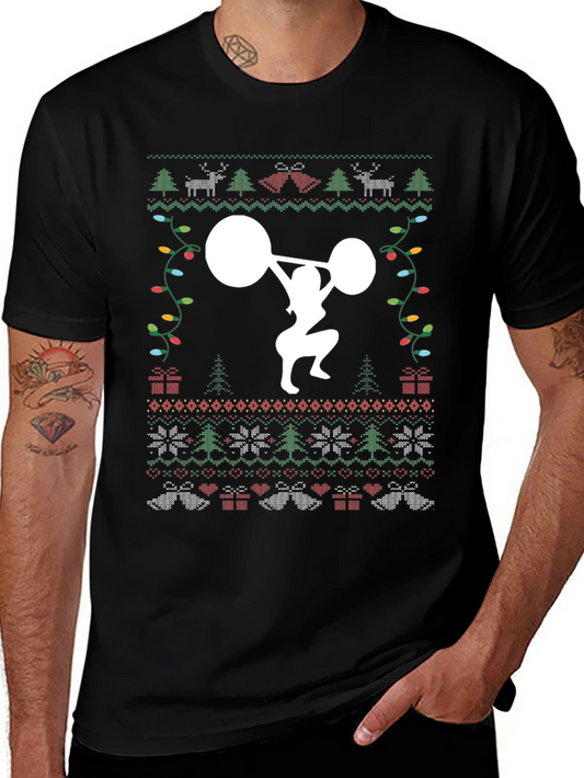 Christmas Weightlifting T-Shirt