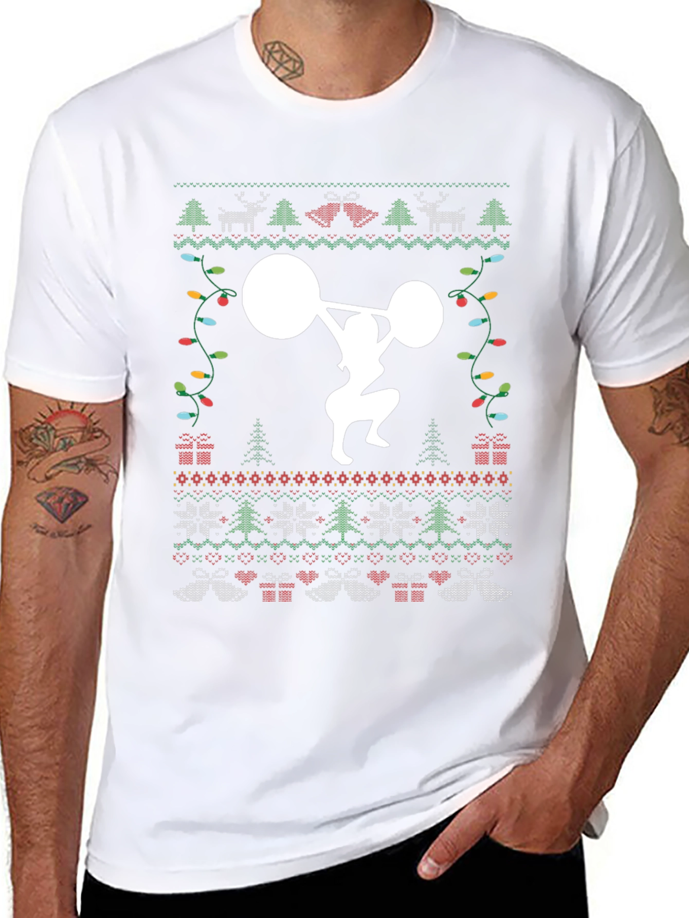 Christmas Weightlifting T-Shirt
