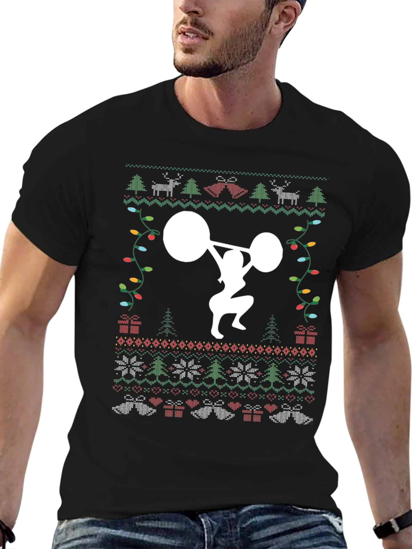 Christmas Weightlifting T-Shirt