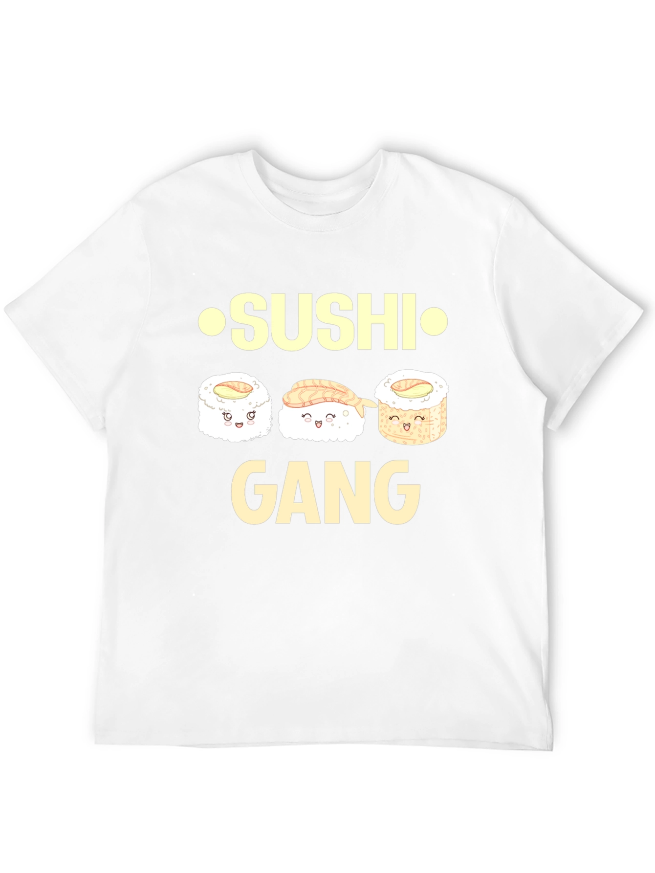 Sushi Gang Funny Cartoon Graphic T-Shirt
