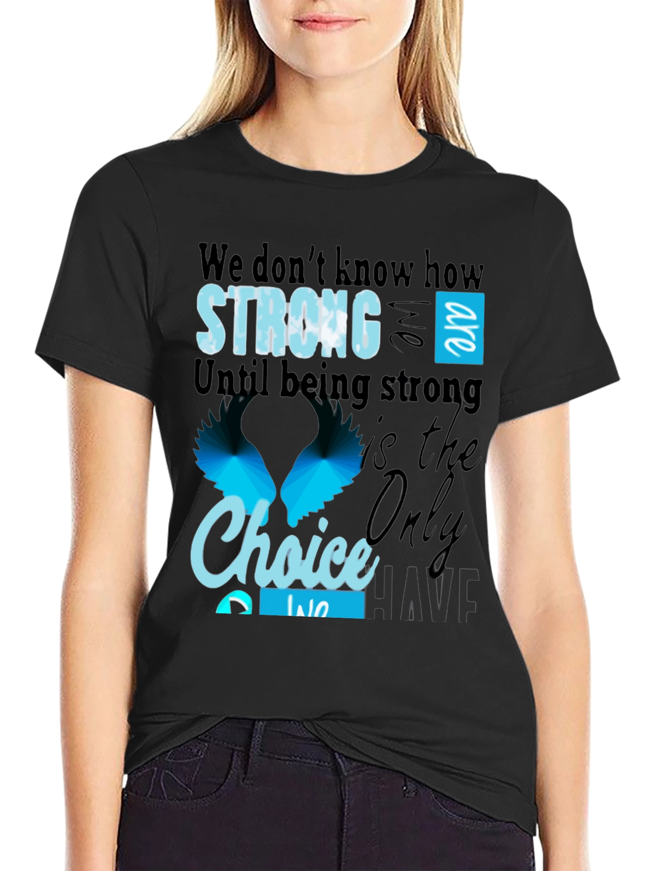 Strong Choice Graphic T-Shirt - Black