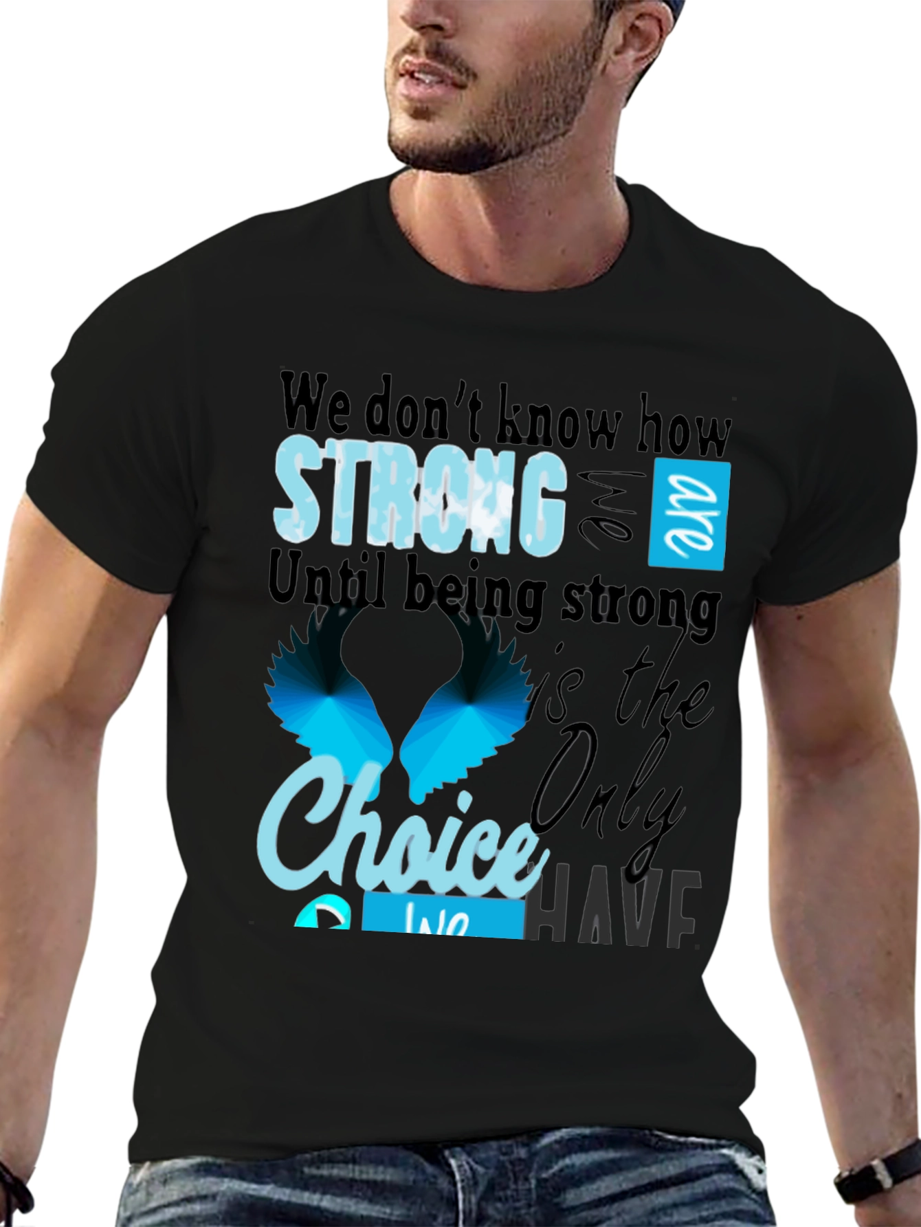 Strong Choice Graphic T-Shirt - Black