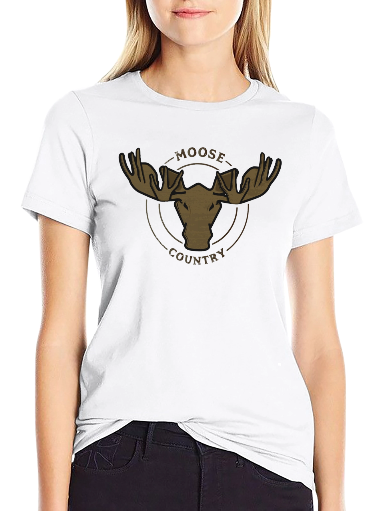 Moose Country Graphic T-Shirt - Soft Cotton Blend