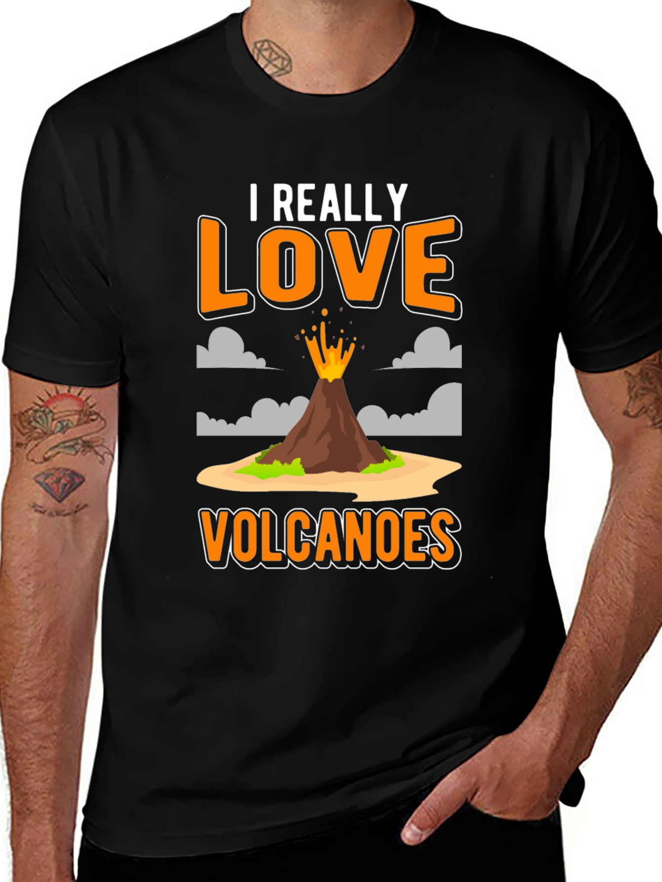I Really Love Volcanoes Graphic T-Shirt