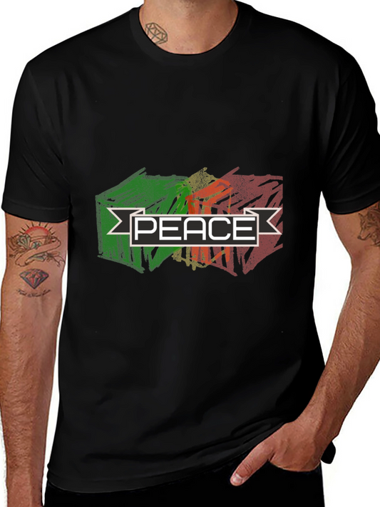 Peace Graphic T-Shirt - Black