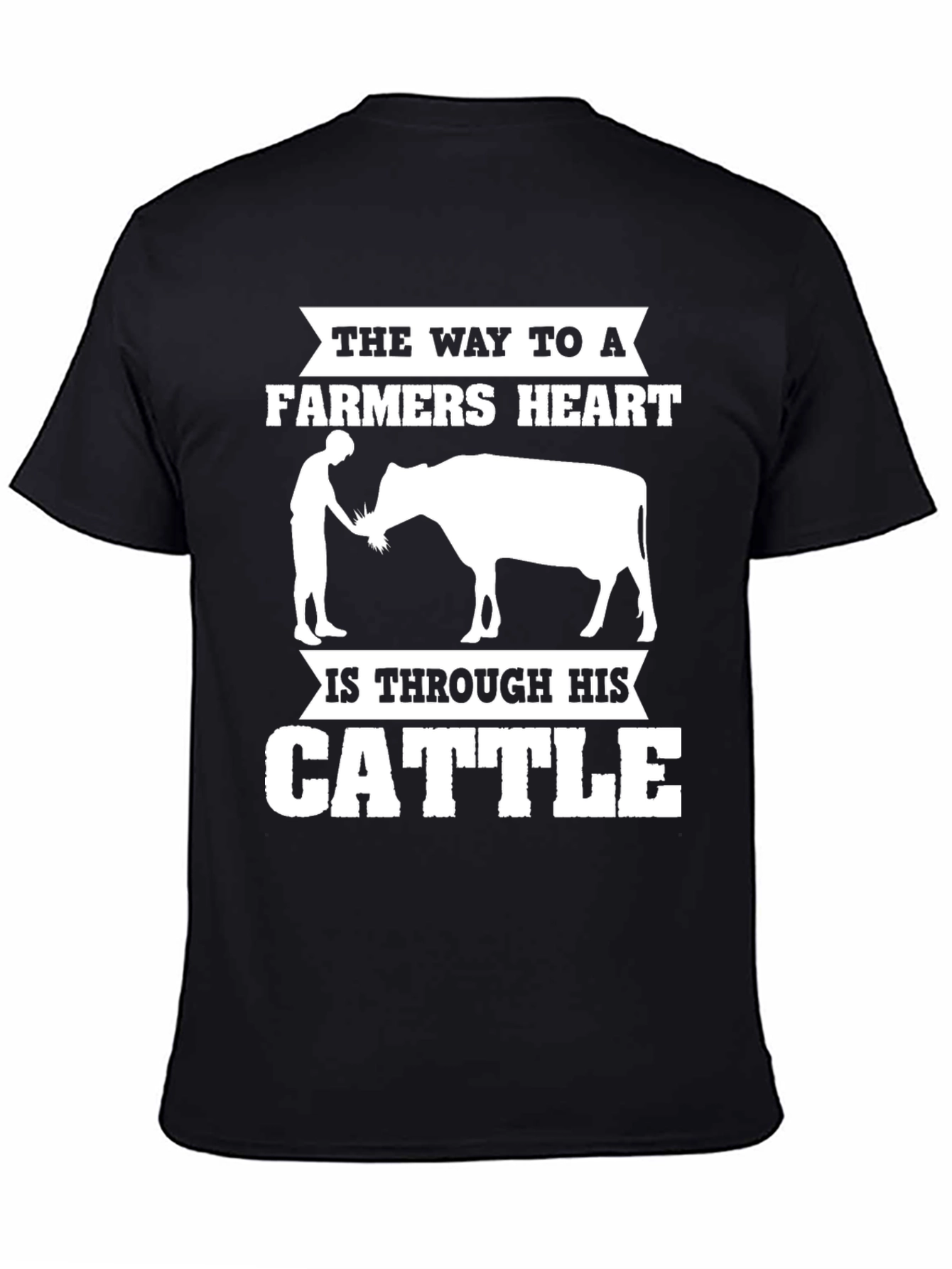 Farmers Heart Cattle T-Shirt