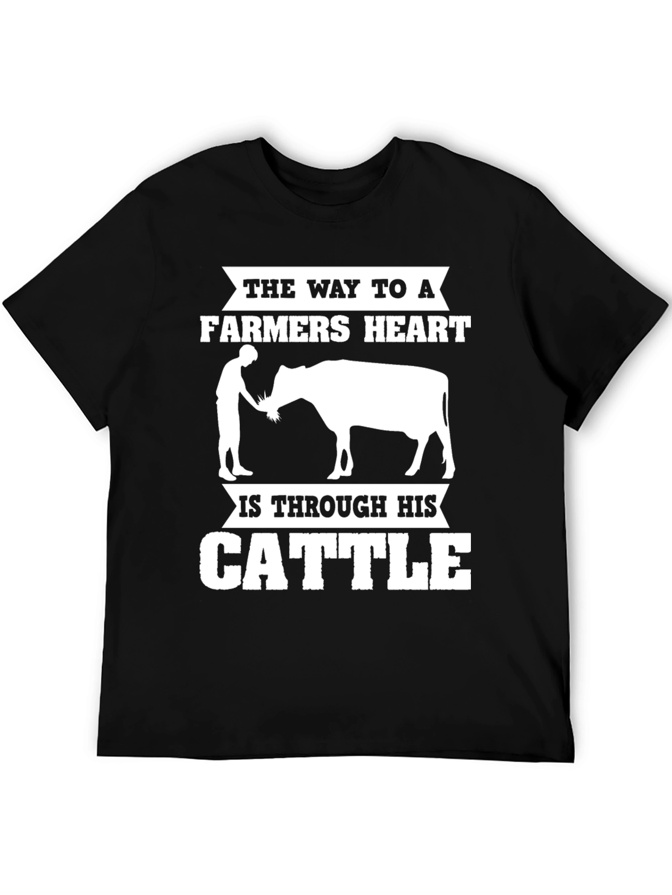 Farmers Heart Cattle T-Shirt