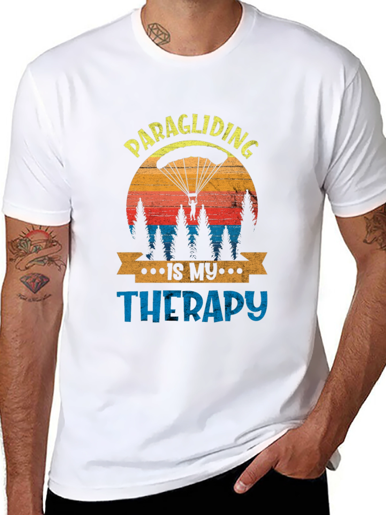Paragliding Is My Therapy Graphic Tee