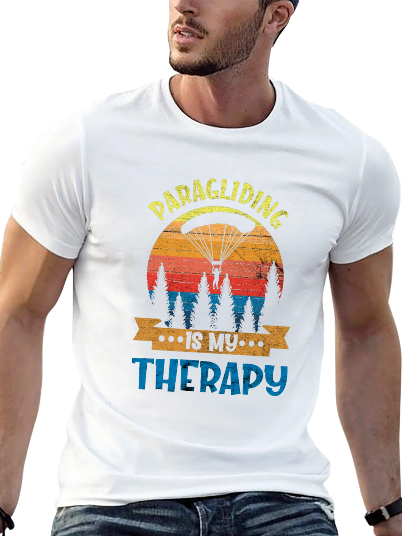 Paragliding Is My Therapy Graphic Tee