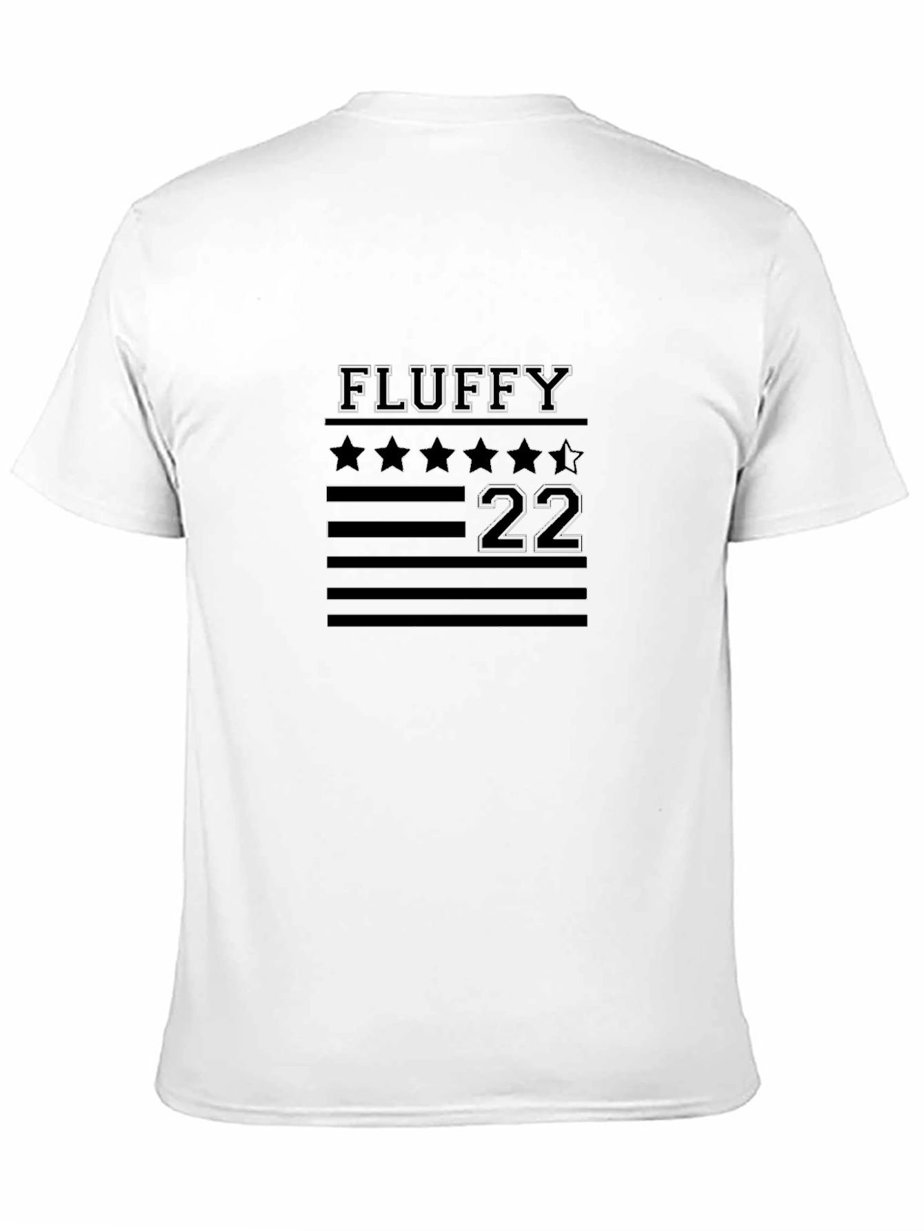 Fluffy 22 Graphic Tee - Black Cotton Blend