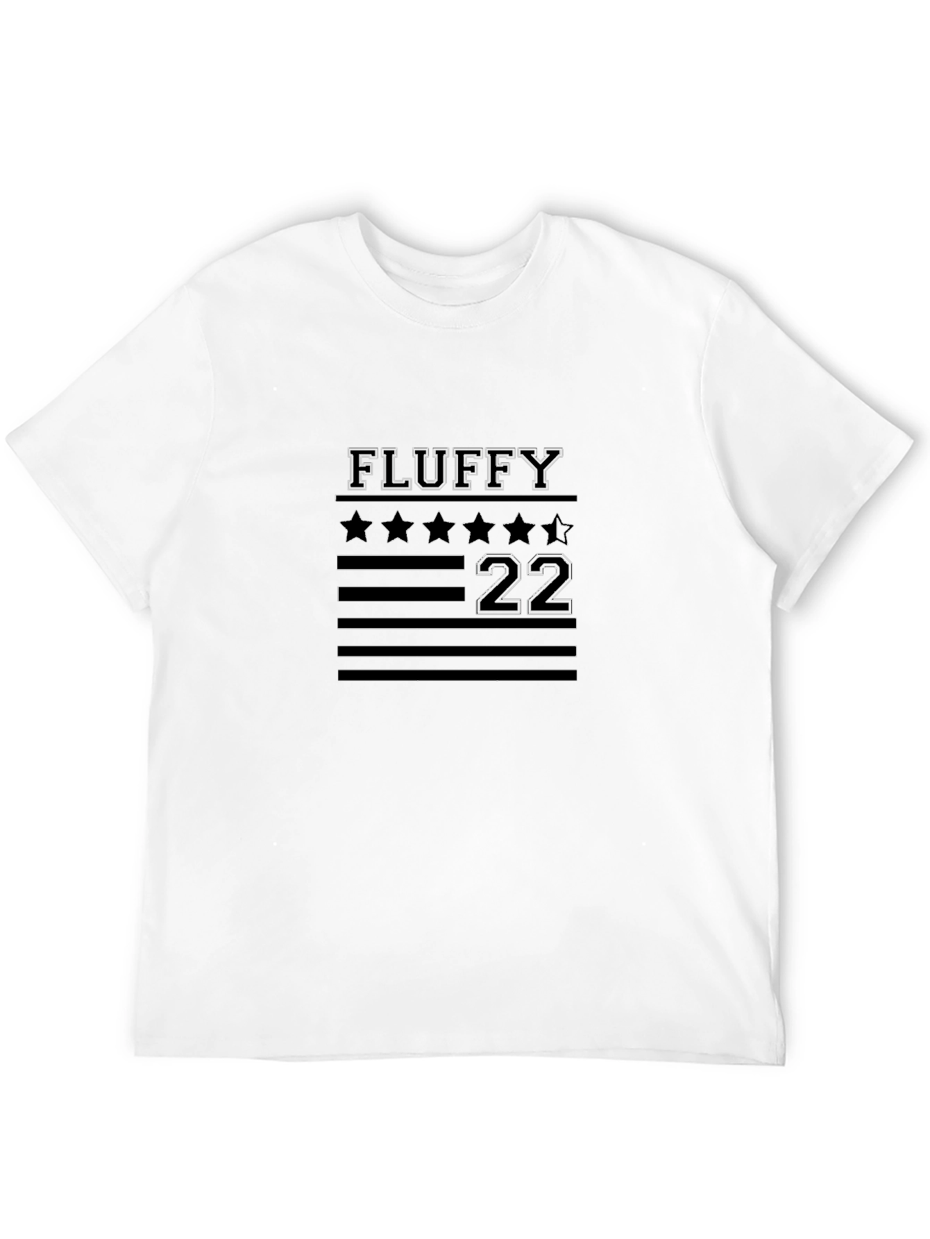 Fluffy 22 Graphic Tee - Black Cotton Blend