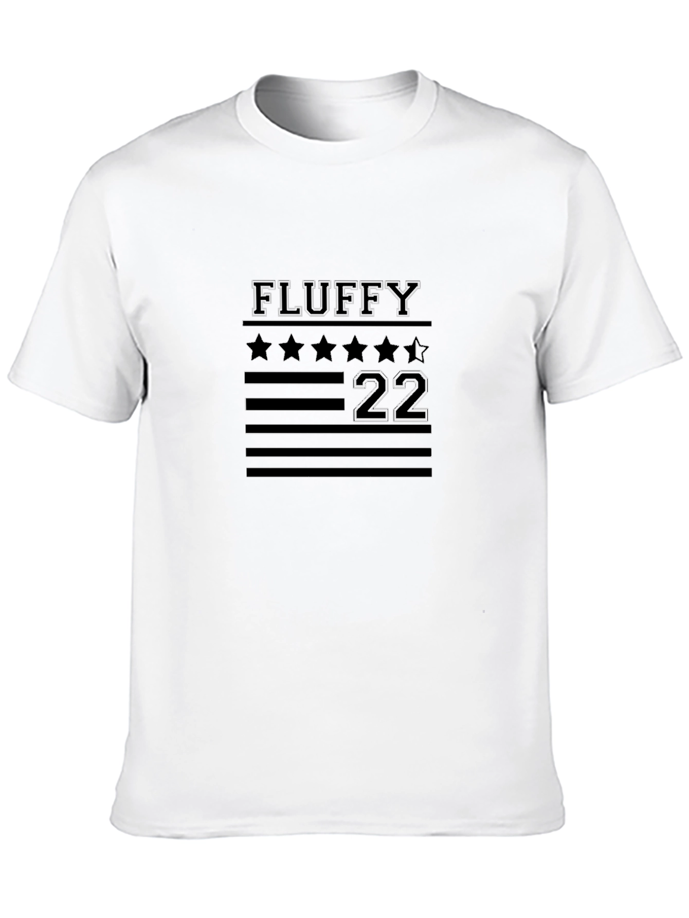 Fluffy 22 Graphic Tee - Black Cotton Blend