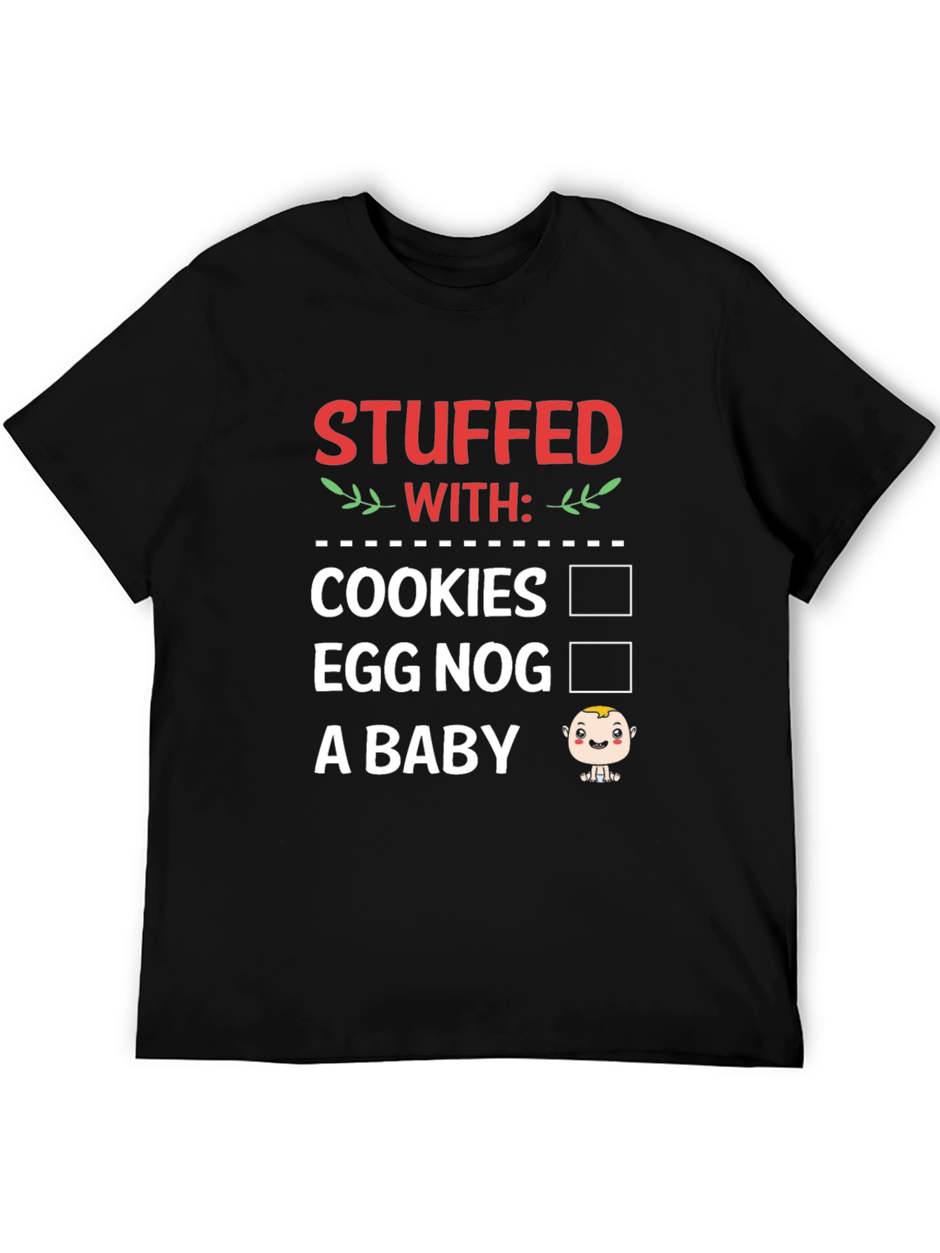 Stuffed With: Funny Christmas Holiday T-Shirt