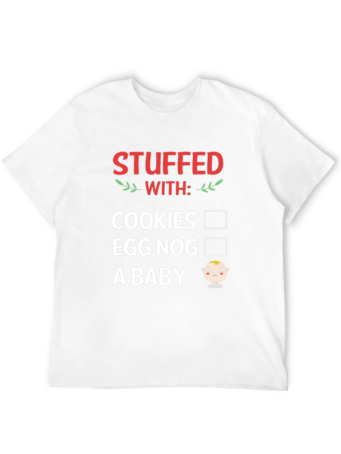 Stuffed With: Funny Christmas Holiday T-Shirt