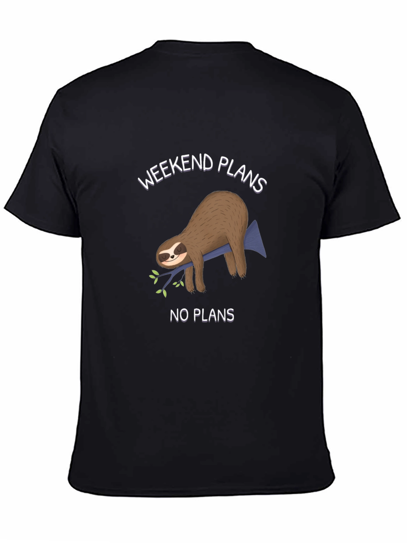 Weekend Sloth T-Shirt - No Plans Graphic Tee