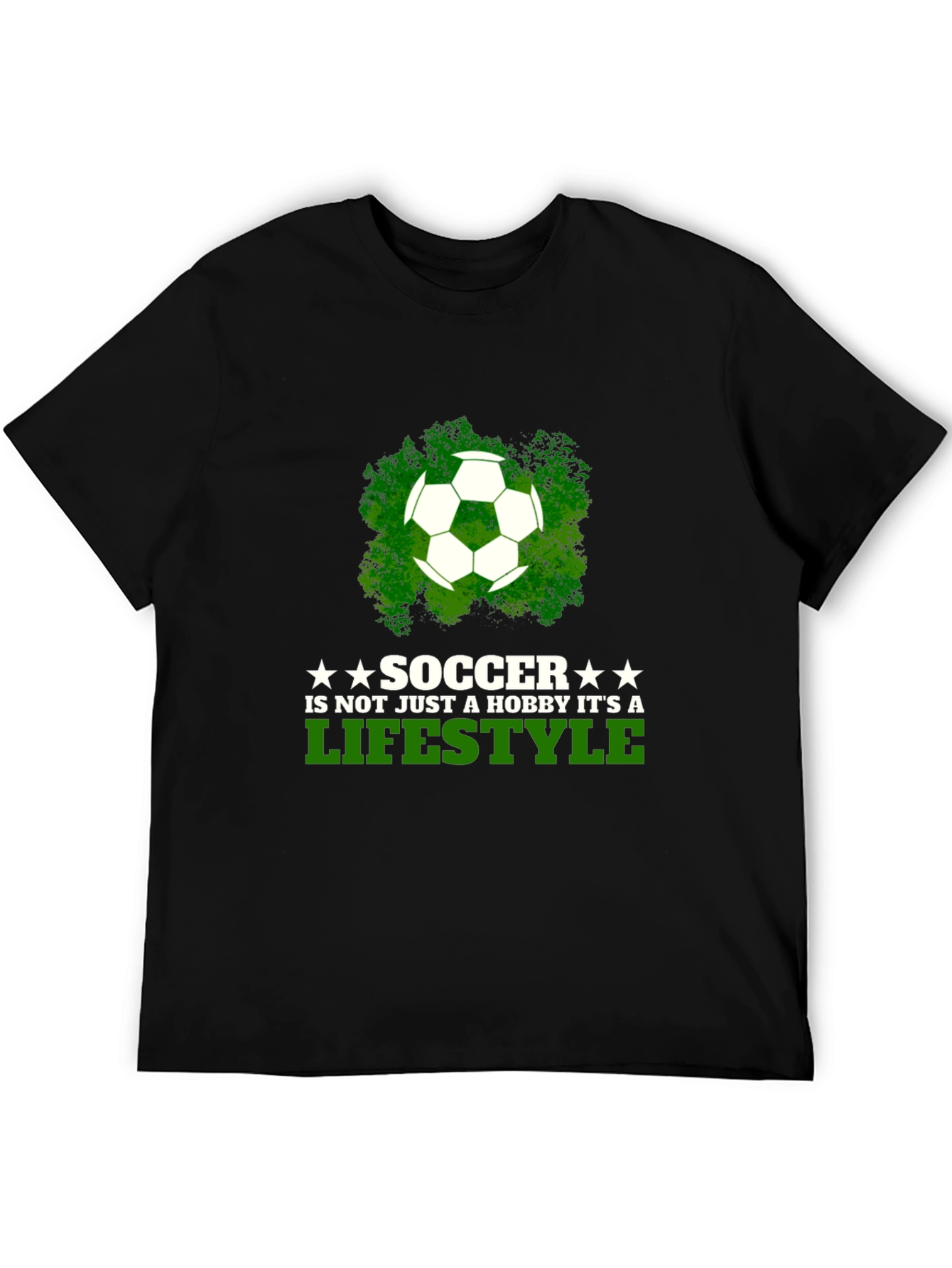Soccer Lifestyle T-Shirt - Black Graphic Tee
