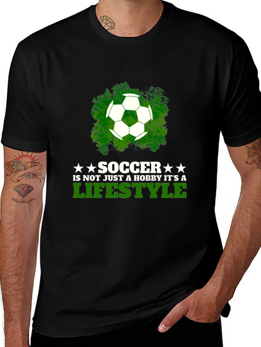 Soccer Lifestyle T-Shirt - Black Graphic Tee