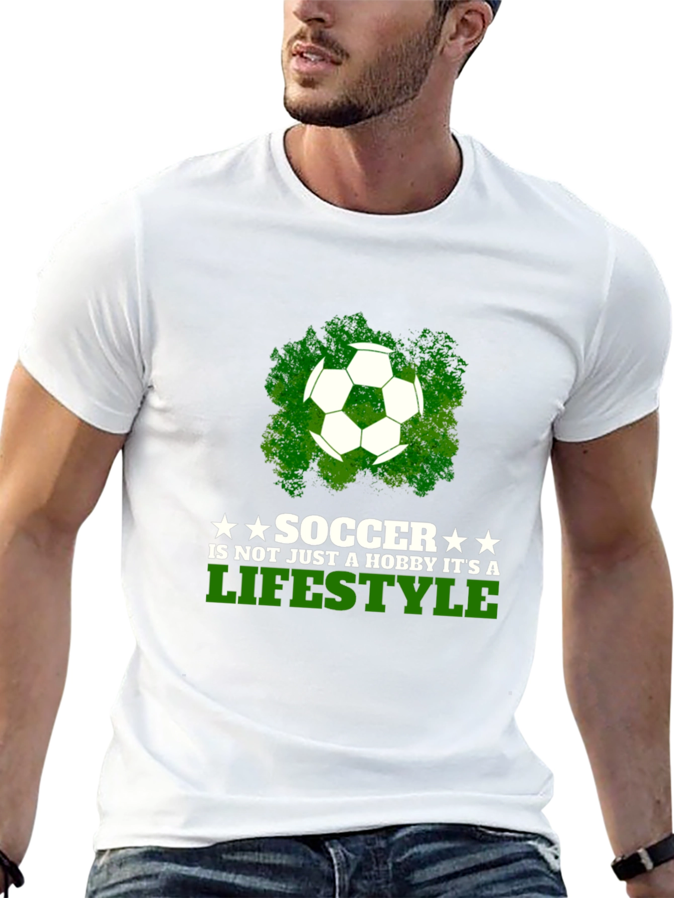 Soccer Lifestyle T-Shirt - Black Graphic Tee