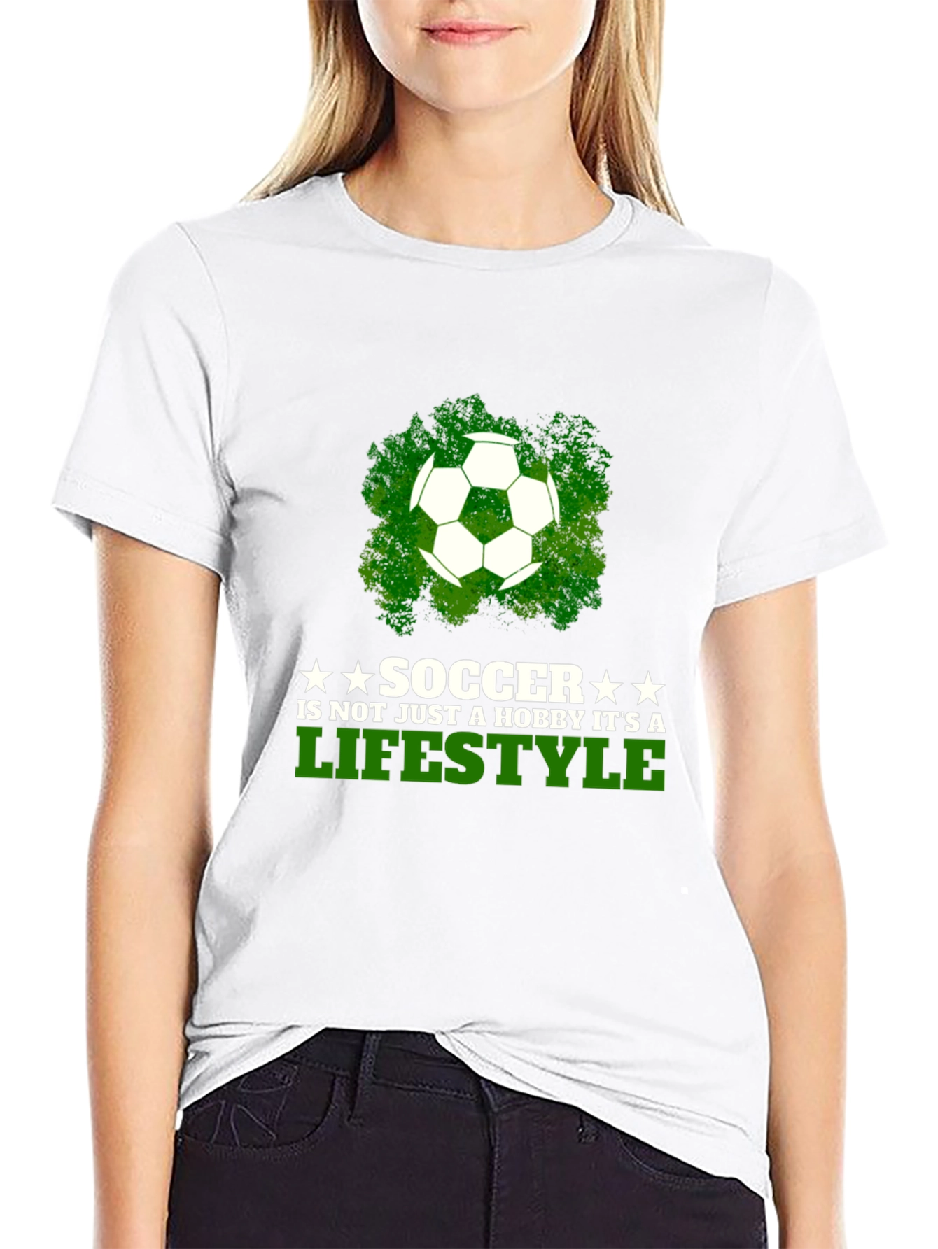 Soccer Lifestyle T-Shirt - Black Graphic Tee