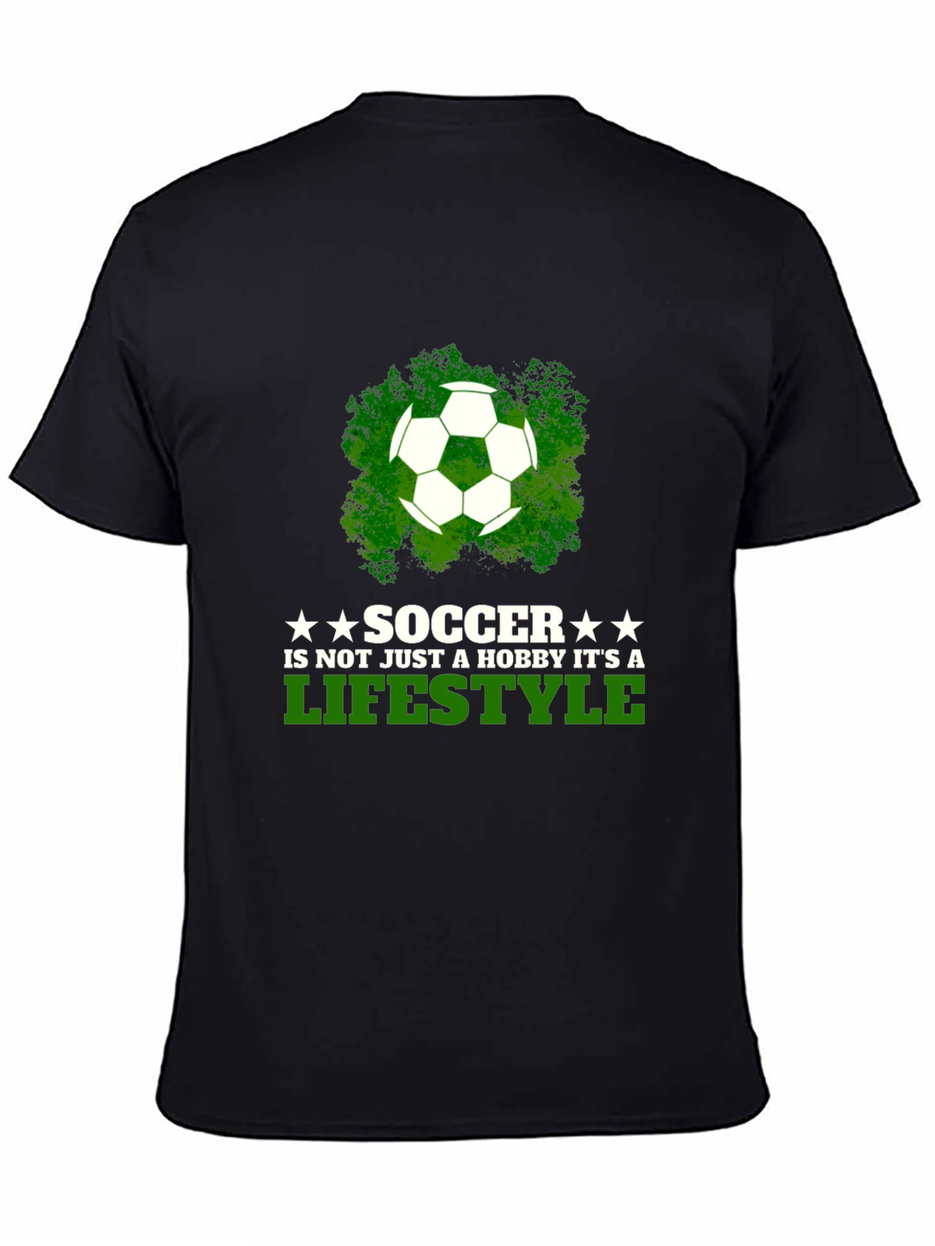 Soccer Lifestyle T-Shirt - Black Graphic Tee