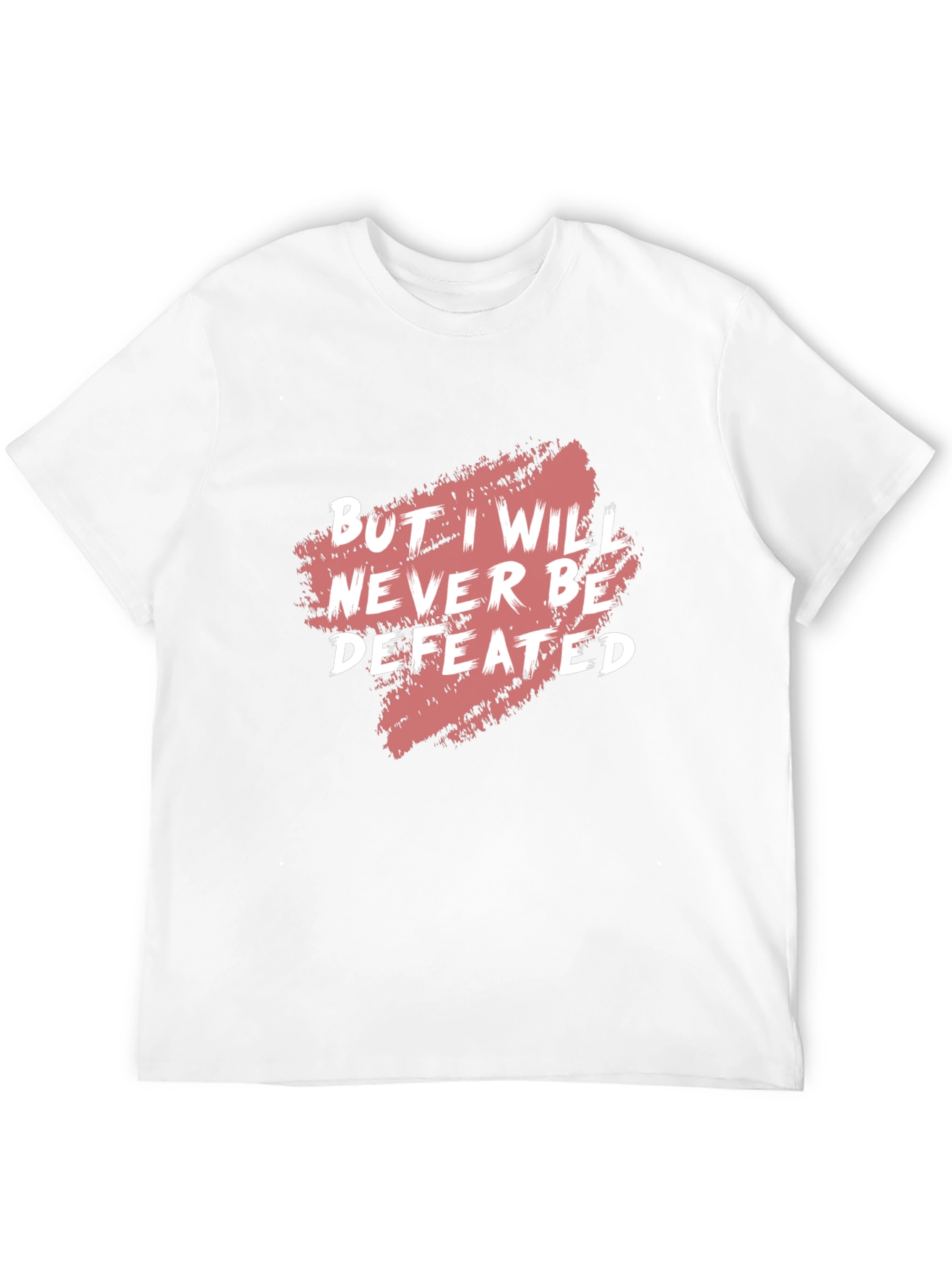 Motivational Graphic Tee - Never Be Defeated