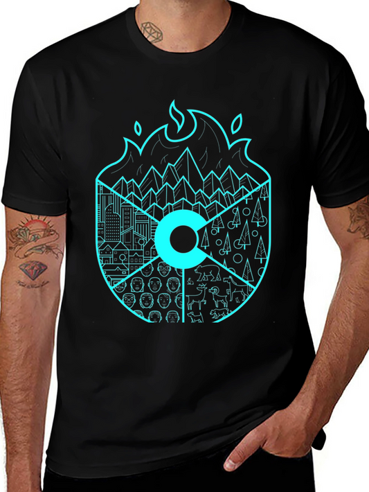 Colorado Icon Graphic Black Tee - Unisex Style