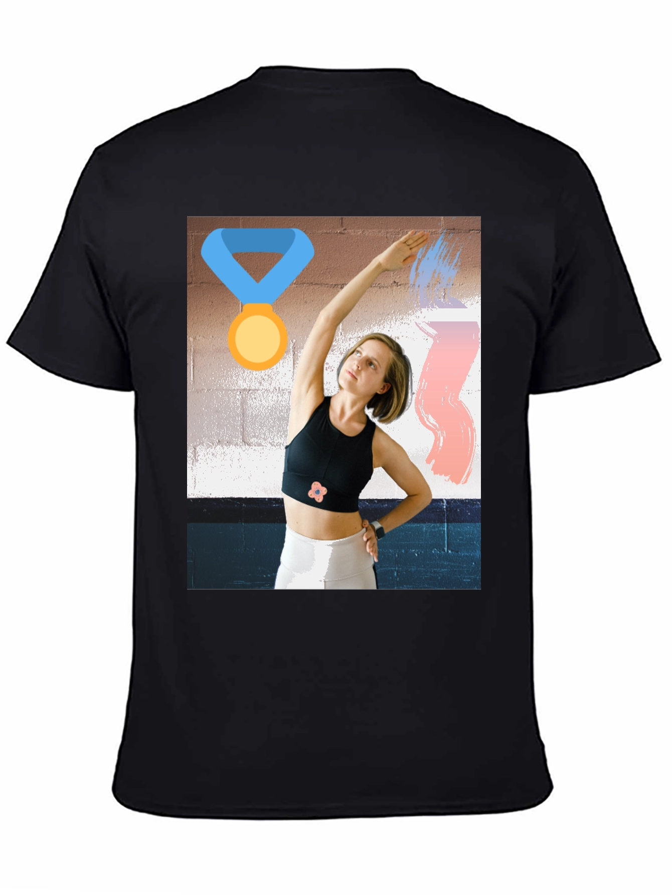 Unique Graphic Tee - Athletic Woman Design