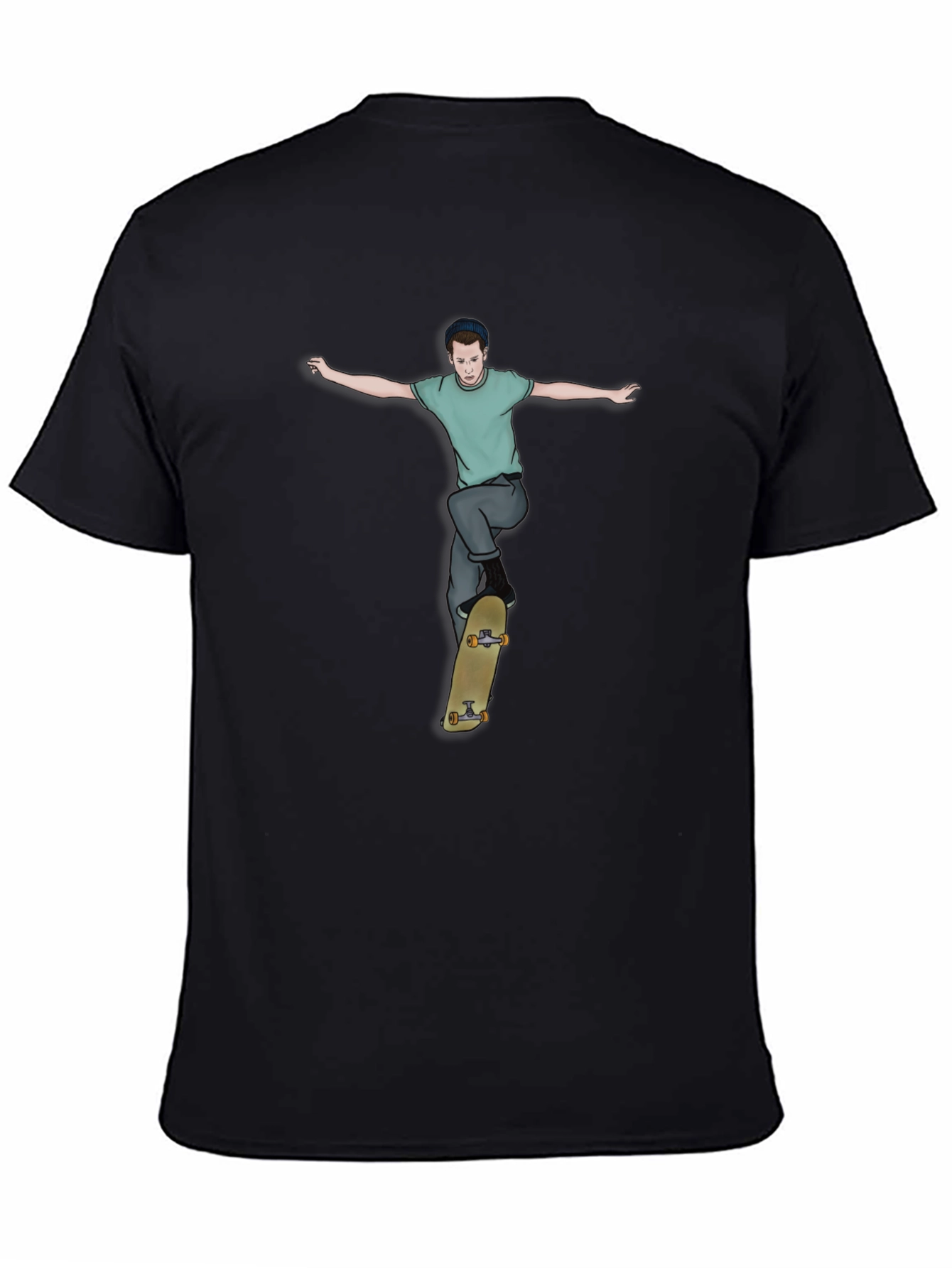 Skateboarder Graphic Tee - Cool Streetwear Style
