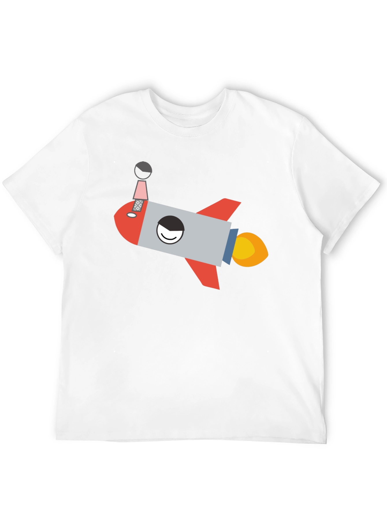 Rocket Graphic T-Shirt - Black Cotton Tee