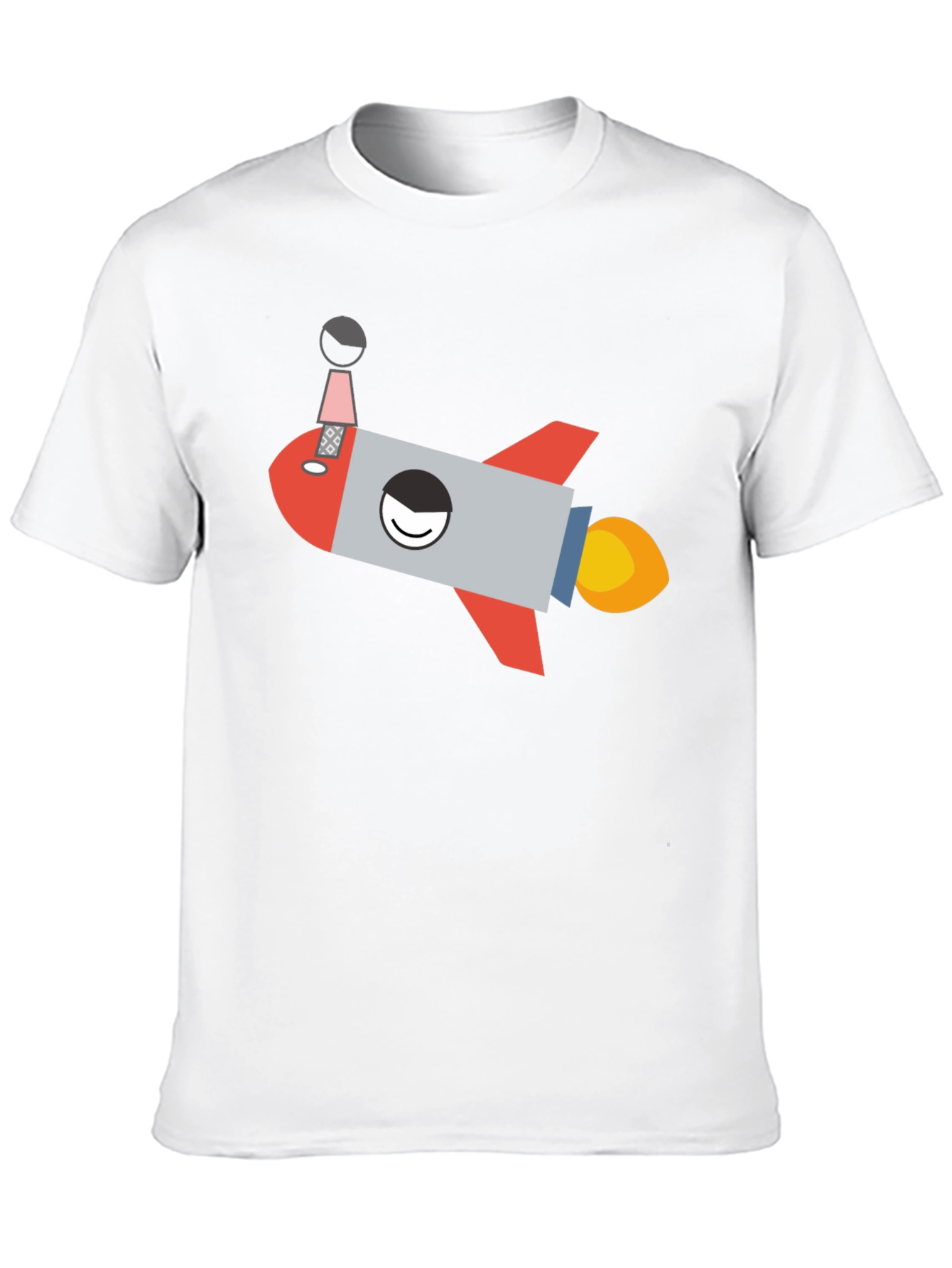 Rocket Graphic T-Shirt - Black Cotton Tee