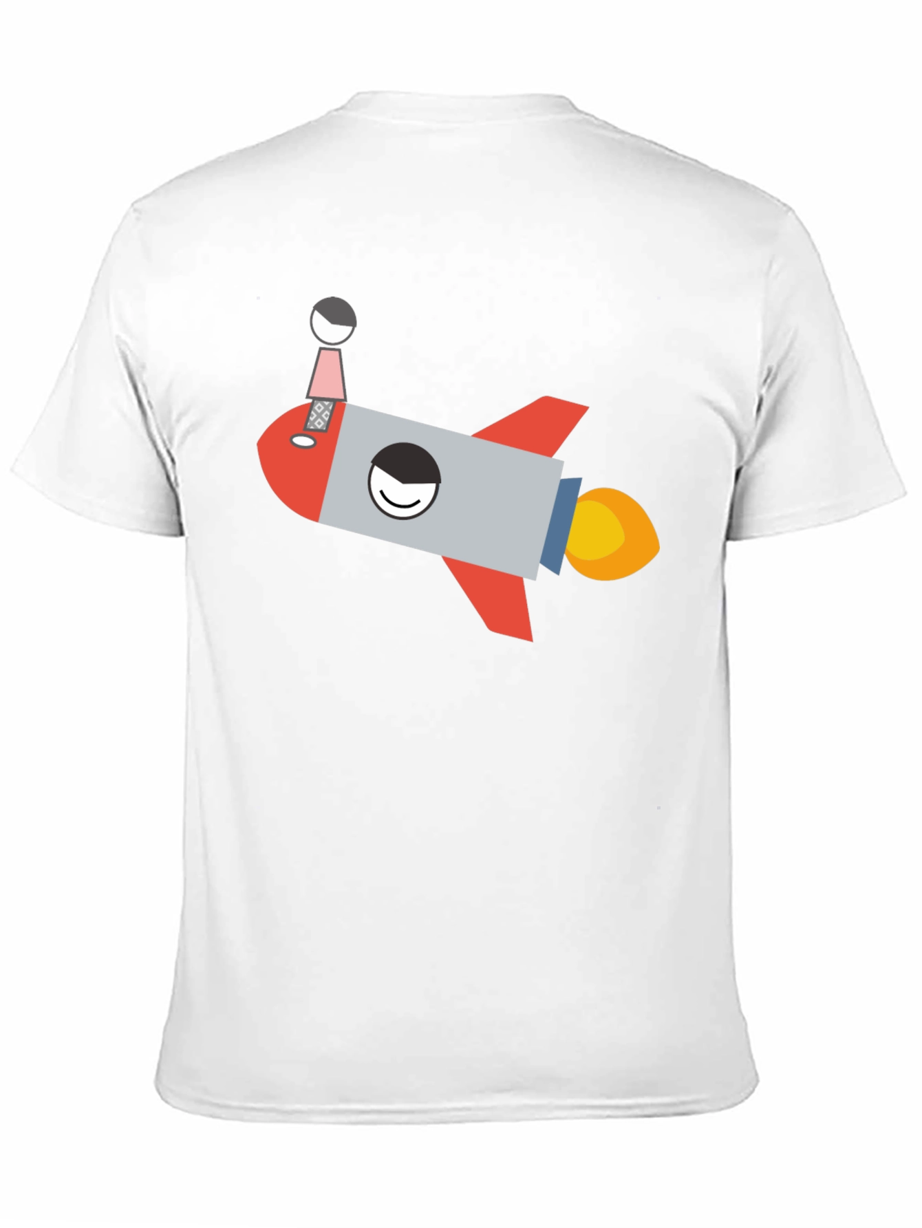 Rocket Graphic T-Shirt - Black Cotton Tee