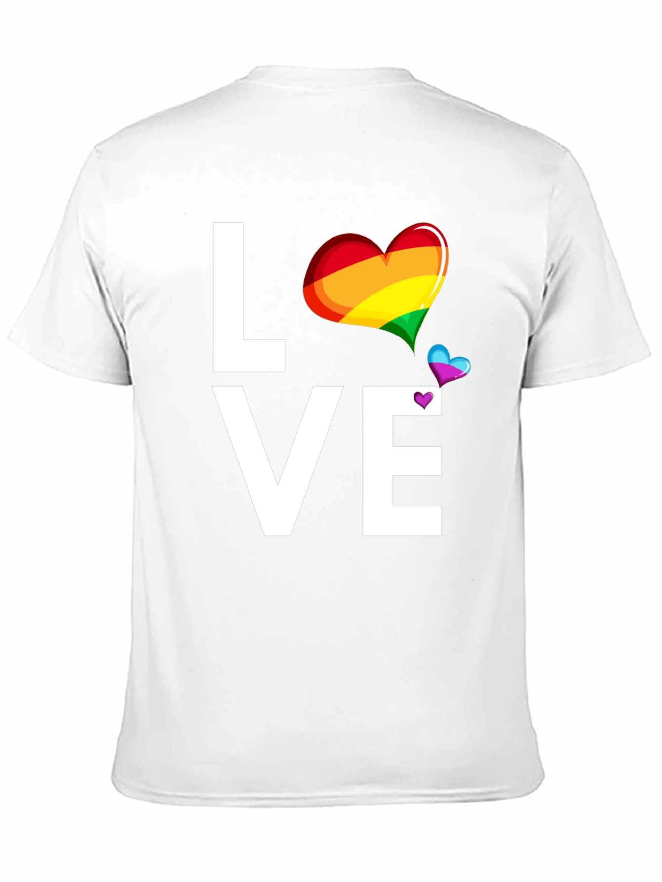 Love Rainbow Heart Graphic T-Shirt