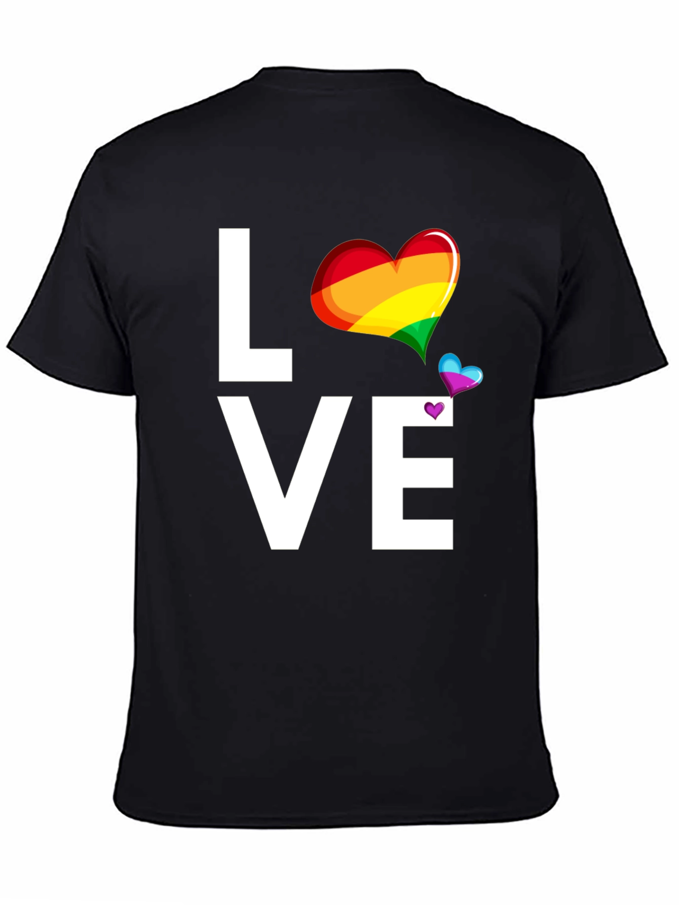 Love Rainbow Heart Graphic T-Shirt