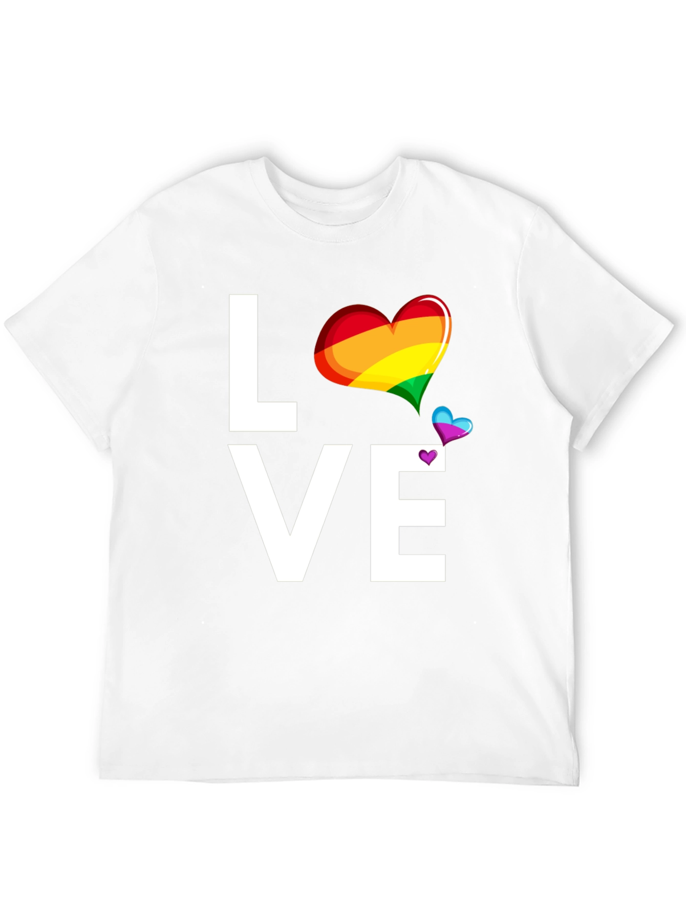 Love Rainbow Heart Graphic T-Shirt
