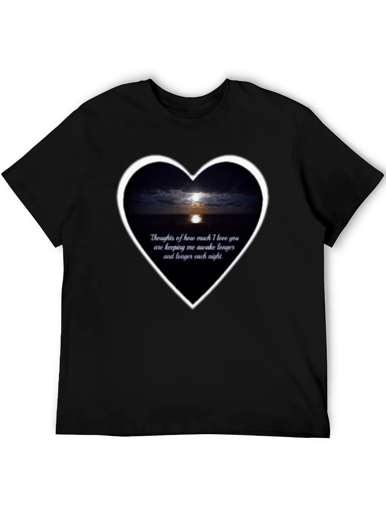 Romantic Moonlit Heart T-Shirt