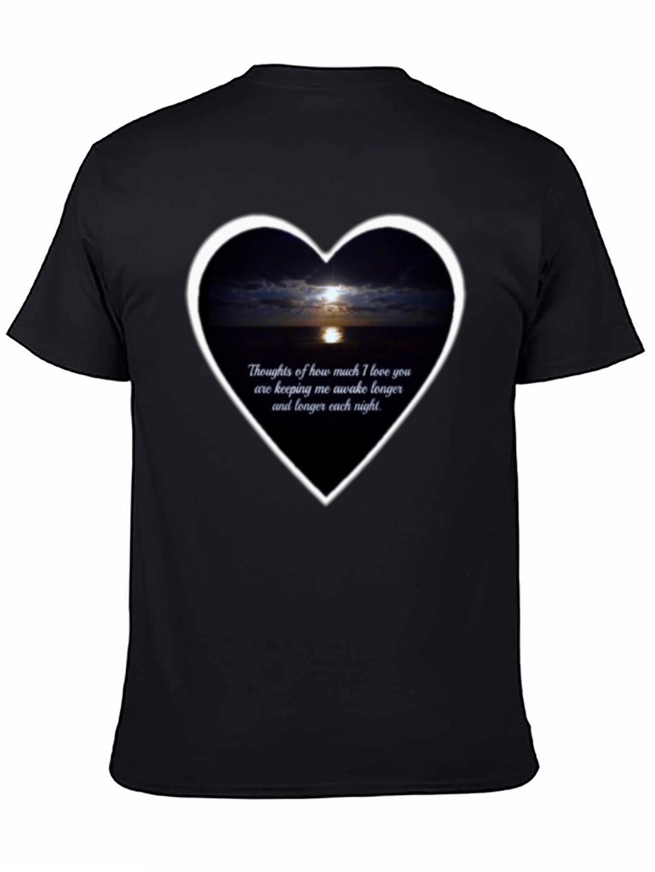 Romantic Moonlit Heart T-Shirt