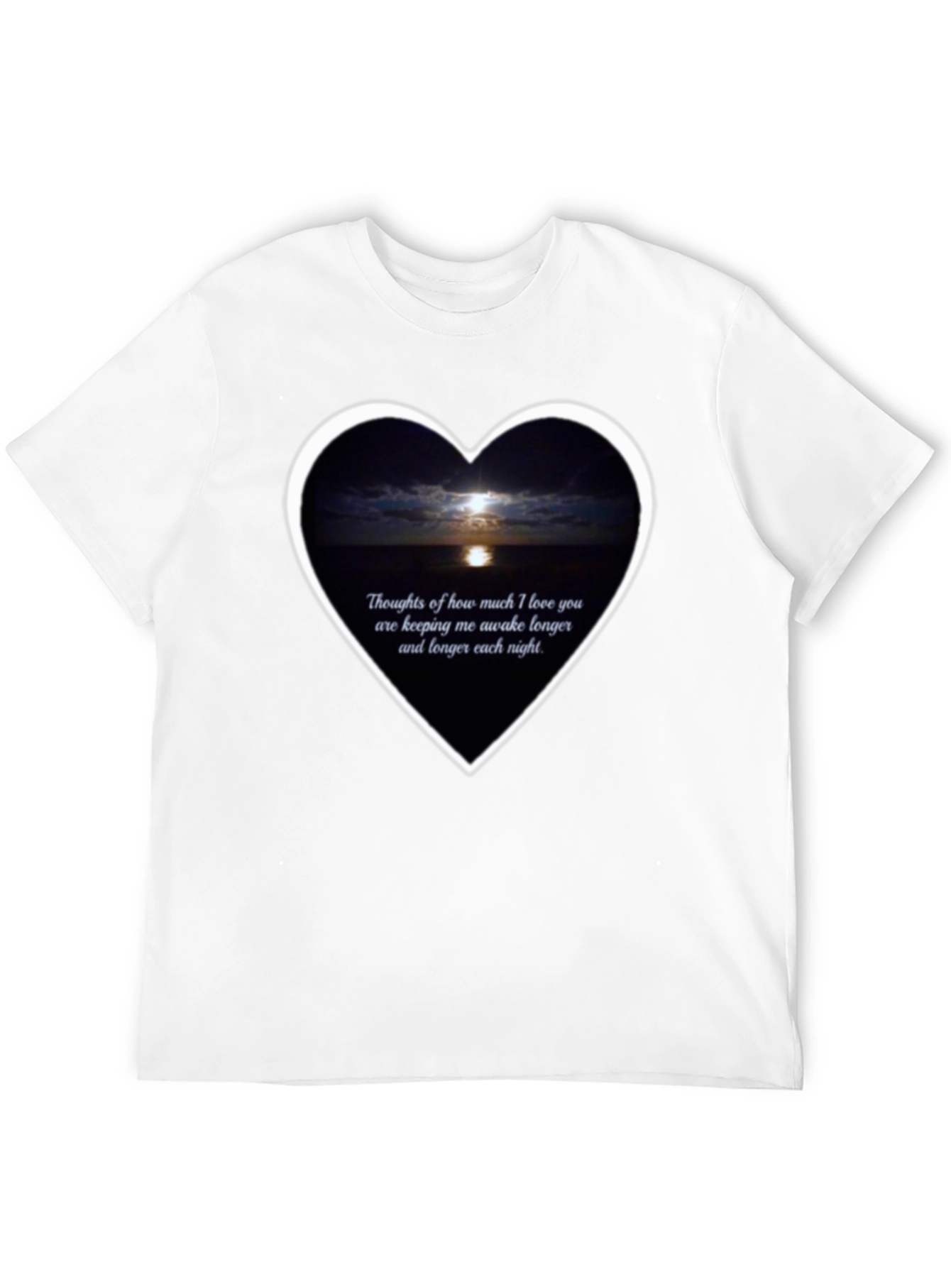 Romantic Moonlit Heart T-Shirt