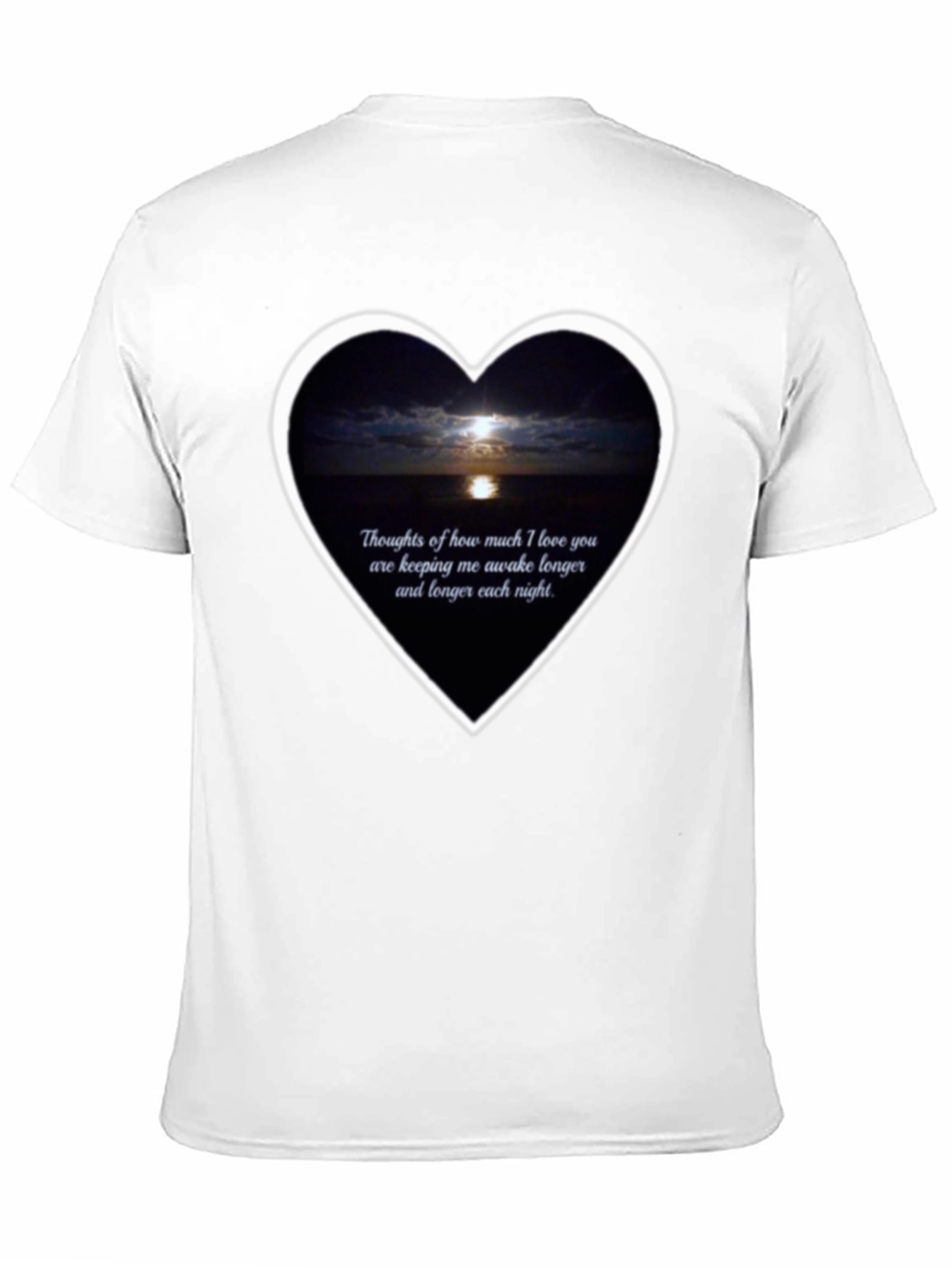 Romantic Moonlit Heart T-Shirt