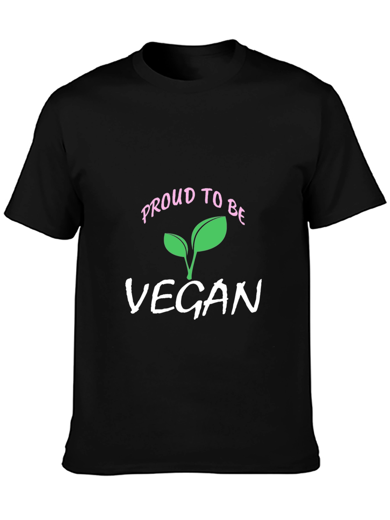 Proud Vegan T-Shirt - Black Plant-Based Lifestyle Tee