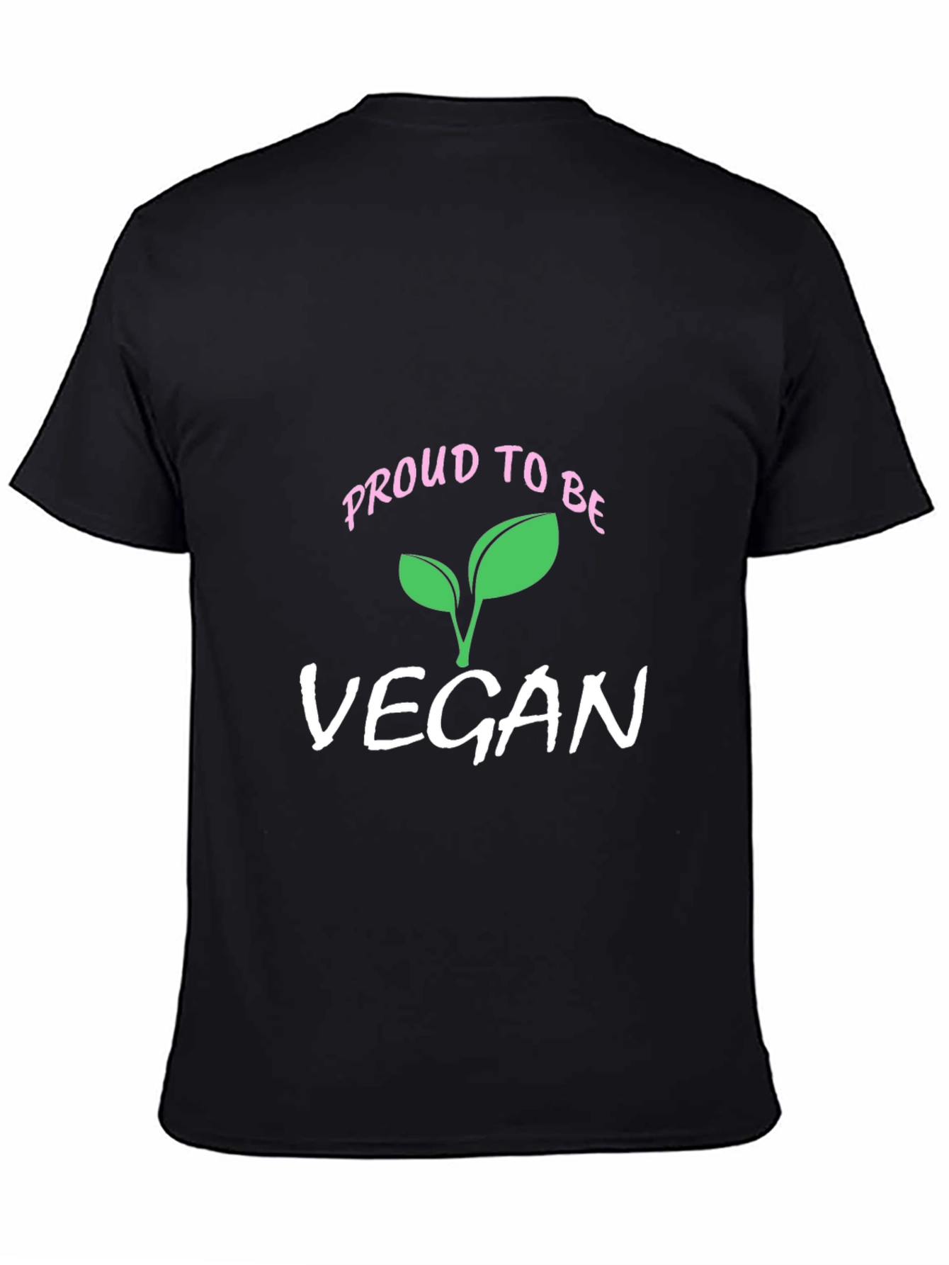 Proud Vegan T-Shirt - Black Plant-Based Lifestyle Tee