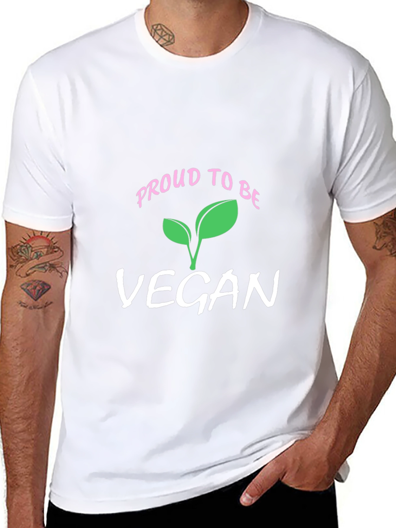 Proud Vegan T-Shirt - Black Plant-Based Lifestyle Tee