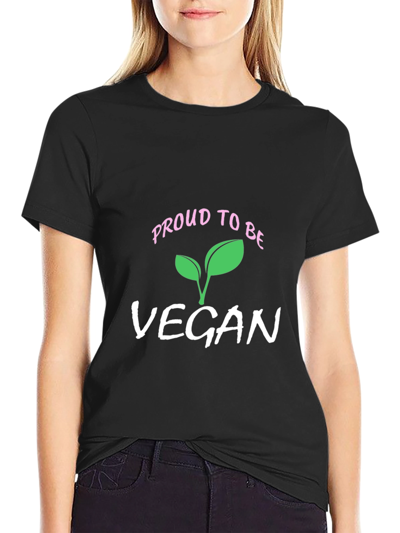 Proud Vegan T-Shirt - Black Plant-Based Lifestyle Tee