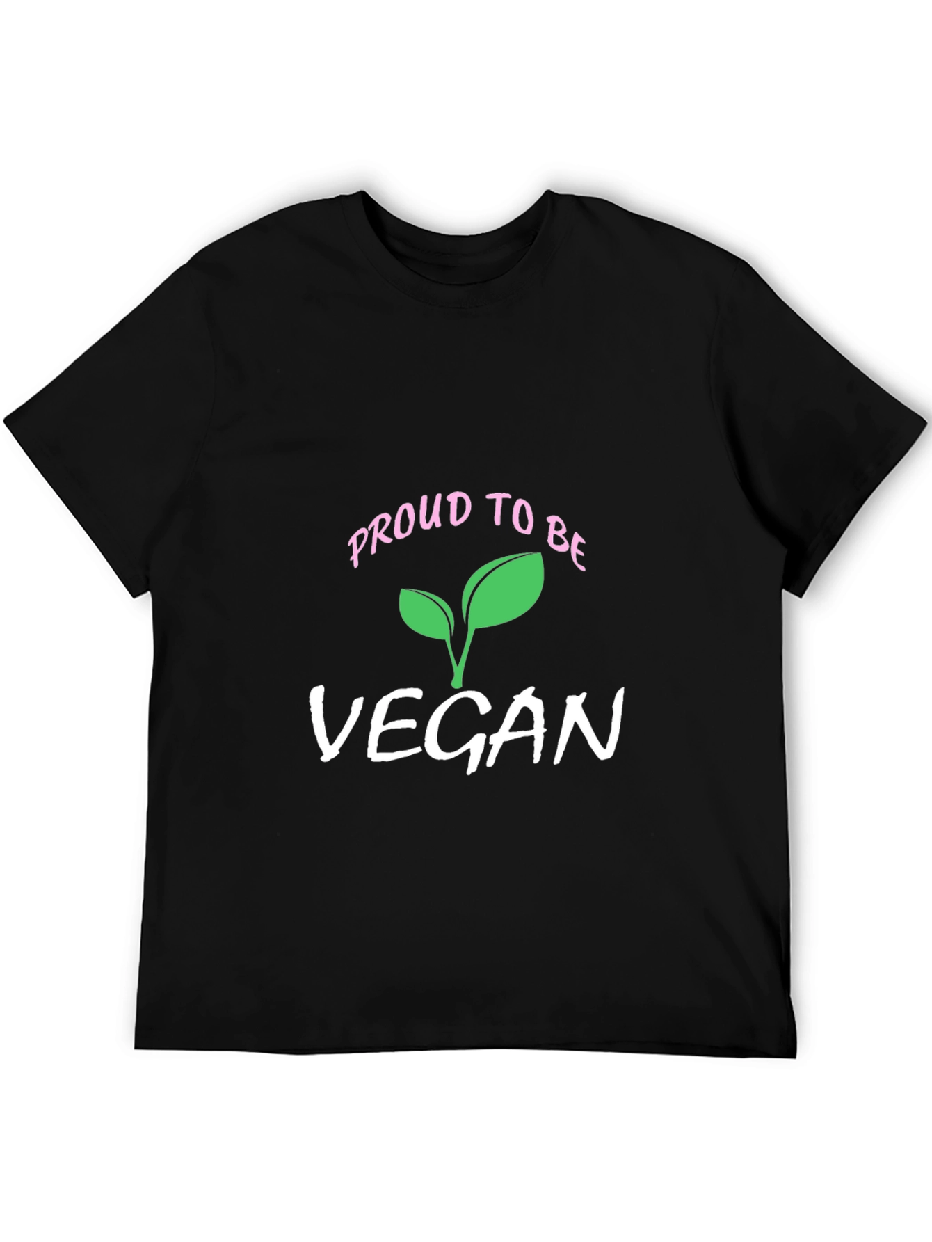Proud Vegan T-Shirt - Black Plant-Based Lifestyle Tee