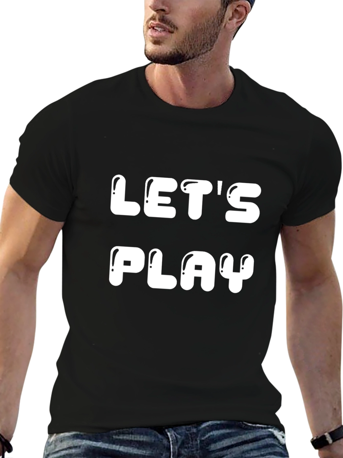 Lets Play Graphic Tee - Casual Style